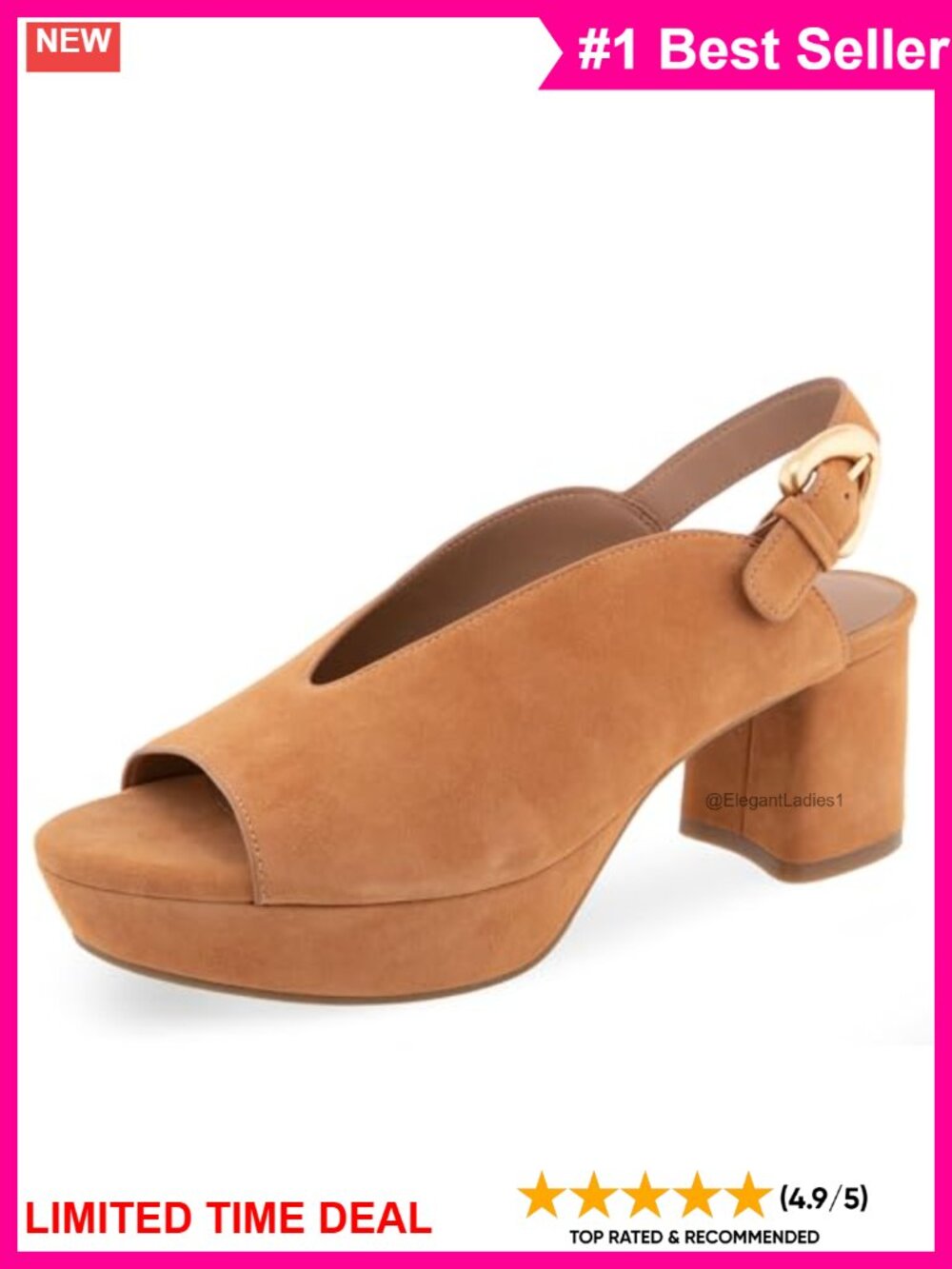 Aerosoles Cornelia Suede Platform Slingback Sandal
